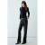 Mango gebreide trui met glitters – blauw