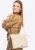 Wittchen Dames crossbody tas met decoratieve strikken, crème, eco-leer