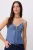 TRENDYOLMİLLA Dames Blauw Effen Mouwloos Regular fit Blouses