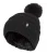 Heat Holders Dames Winter Bont Pom Pom Beanie Muts – Zwart