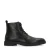 Manfield – Heren – Zwarte leren veterboots –
