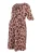 LOVE2WAIT Jurk  bruin / donkerbruin / magenta / oudroze