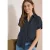 Blouse met hangende schouder in linnen