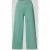 Ichi Wide leg stoffen broek met bandplooien, model ‘Kate’