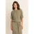 Expresso midi rok met wol – taupe