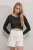 Geribbelde Textuur Cropped Top met Kettingsdetail