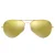 Ray-Ban Aviator lichtbruine lens gouden zonnebril
