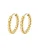 Hey Happiness Oorbellen ‘Small Beaded Hoop’  goud