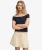 Mini Rok met Broderie Afwerking Yellow