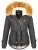 Navahoo Dames Winterjas Pearl – Korte Parka met Teddyfleece & Afneembare Bontkraag