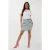 EsQualo Skirt Tweed Jeans Accent Blue