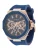 GUESS Analoog horloge ‘INDY’  donkerblauw / rose-goud