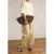 Manfield leren loafers met ponyhair en koeienprint bruin/ecru