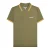 Lambretta Heren SS25 Drievoudig Getipte Poloshirt (Khaki Groen)