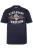 JP1880 Shirt  navy / oranje / wit