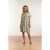 Smashed Lemon 23104 vrouwen vintage strandbloem jurk met korte mouwen |