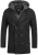 INDICODE JEANS Tussenjas ‘Cliff’  donkergrijs / zwart