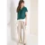 Blouse met korte mouwen en structuurmix