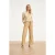 Smashed Lemon Wijde pantalon in comfortabele travelstof met strikceintuur |