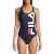 FILA Suzuka Racer Back Swimsuit Black Iris