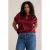 WE Fashion T-shirt Plus Size – donkerrood