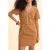ICode Camel Floral Heart Dress Ochre