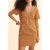 ICode Camel Floral Heart Dress Ochre
