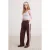 TRENDYOLMİLLA Dames Bruin Effen Wijde pijp Normale taille Joggingbroeken
