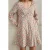 Boden V-neck Flippy Mini Dress Bright Papaya, Delicate Bud