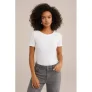 WE Fashion T-shirt met katoen wit