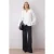 TRENDYOLMİLLA Dames Wit Effen Lang Regular fit Blouses