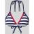 banana moon Bikinitop met vetersluiting model ‘BLUCO NAVY’