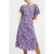 French Connection Fotini Delph Cut Out Back Drss Placid Blue