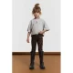Alix Mini super skinny legging met panterprint – bruin