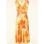 Topvintage exclusive ~ Jane aquarel swing jurk in oranje en geel