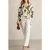 Reiss Floral Swing Top Ivory/green