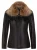 Dames slim fit leren parkerjack-Millom