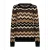 Red Button Trui srb5113 fanny stripe black/brown