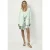 Dante6 Meadow Metalic Leather Skirt Pistachio