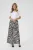 Rok A-shape Black/Chalk Animal Print