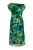 Trendyol Curve Dames Groen Bloemen Midi Mouwloos Casual A-lijn Grote maten Jurk
