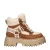 Buffalo Aspen Com Mid Warm gevoerde chunky veterboots cognac/ecru