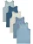 Next Onderhemd  opaal / enziaan / pastelblauw / lichtblauw / wit