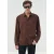 Heren Regular Fit Overhemd met Lange Mouwen van Poplin met Zak