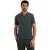 No Excess Polo short sleeve v-collar basic dark steel