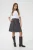 Rok A-shape Grey Washed Denim