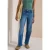 Cecil Dames Jeans met High Waist en Wide Leg pijpen in een Loose Fit pasvorm in Blauw