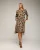 Oversized jurk met dierenprint.