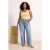 Trendyol Curve Dames Blauw Effen Hoge taille Grote maten Jeans