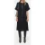 Closed Midi Length Sleeve Dress Black